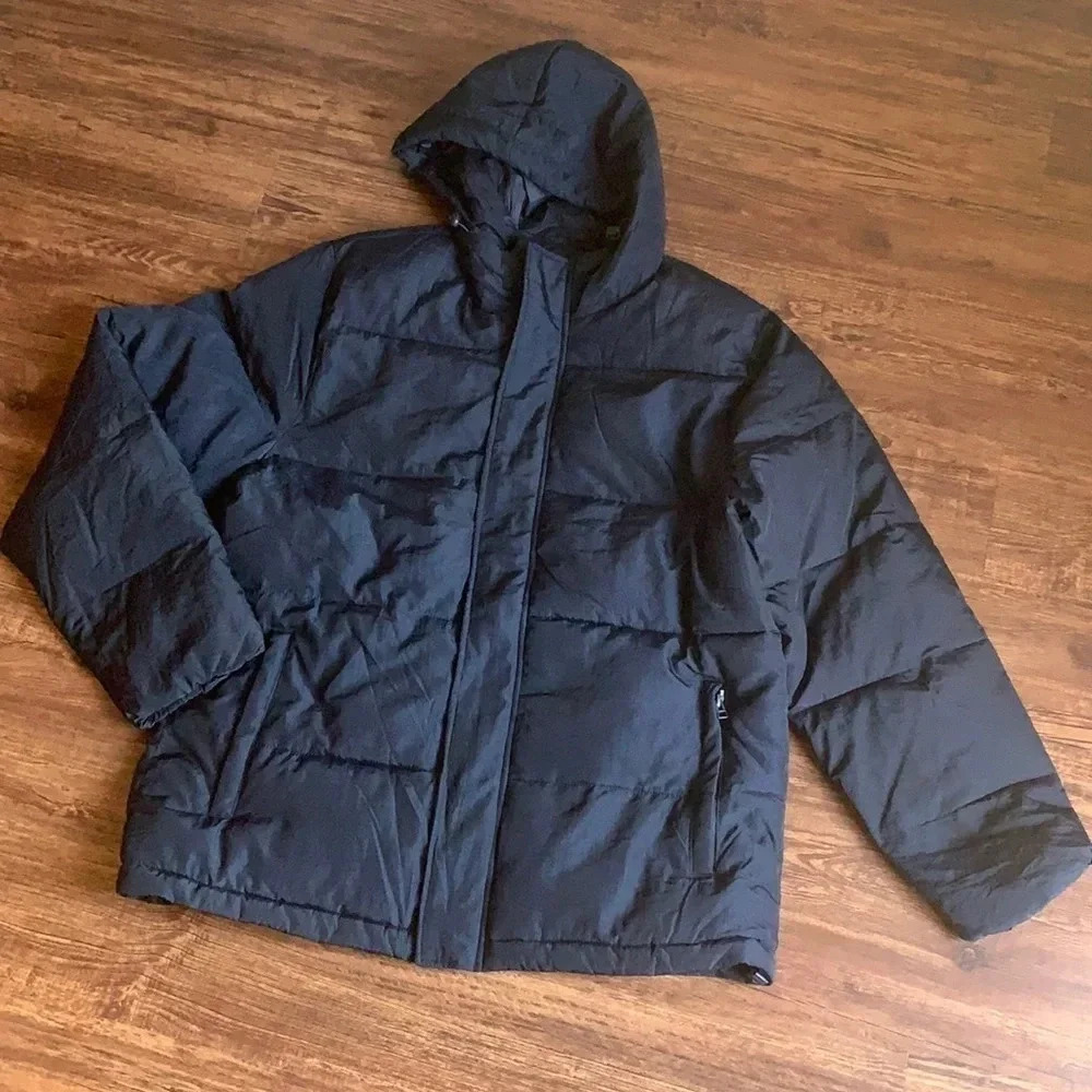 Puffer Jacket Goodfellow & Co  Lightweight Men’s Sz L  Navy Blue Water Repellent